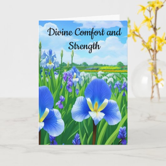 神の心地よいと強さ神は汝のカードと共にある カード (黄色い花)