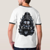 神の怒り：上りシヴァ Tシャツ (裏面フル)