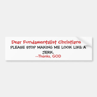 神の急な動き無し バンパーステッカー