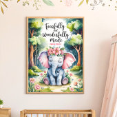 神の恐ろしくも素晴らしく創造されたキリスト教の幼児アート ポスター