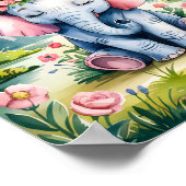 神の恐ろしくも素晴らしく創造されたキリスト教の幼稚園アート ポスター (角)