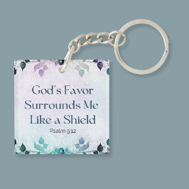神の恩寵が私を取り囲むアクリル製キーチェーン キーホルダー