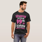 神の恩寵とともに99歳の誕生日を迎える Tシャツ (正面フル)