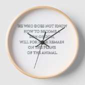 神の息子になる – スピリチュアル引用文壁時計 壁時計 (正面)