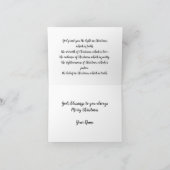 神の恵みがクリスマスグリーティングカードを折った カード (内部)