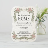 神の恵みが私たちの家に：オーダーメイド 招待状 (スタンド正面)