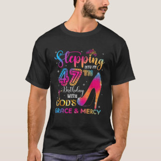 神の恵みとともに47歳の誕生日を迎える 私 Tシャツ