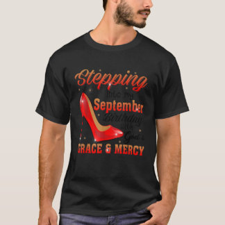 神の恵みとともに9月誕生日に踏み込む Tシャツ