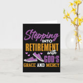 神の恵みと共に私の引退へ カード (黄色い花)