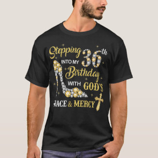 神の恵みと共に36歳の誕生日を迎える Tシャツ