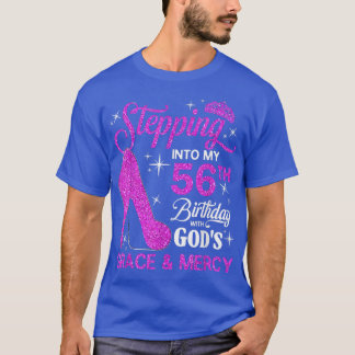 神の恵みと共に56歳の誕生日を迎える Tシャツ