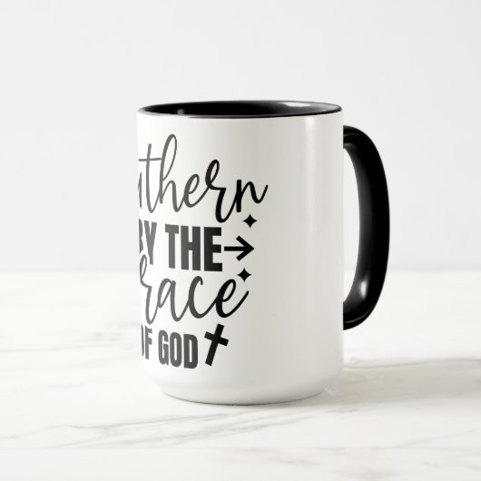 神の恵みによって南へ マグカップ (正面右)
