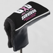 神の恵みによって生き残った乳がんで ゴルフヘッドカバー (3/4 正面)