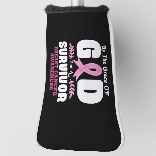 神の恵みによって生き残った乳がんで ゴルフヘッドカバー (回転90)