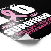 神の恵みによって生き残った乳がんで フォトプリント            (角)