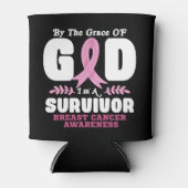 神の恵みによって生き残った乳がんで 缶クーラー (正面)