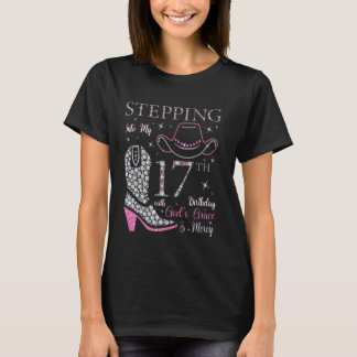神の恵みによって私の17誕生日に踏み込む Tシャツ