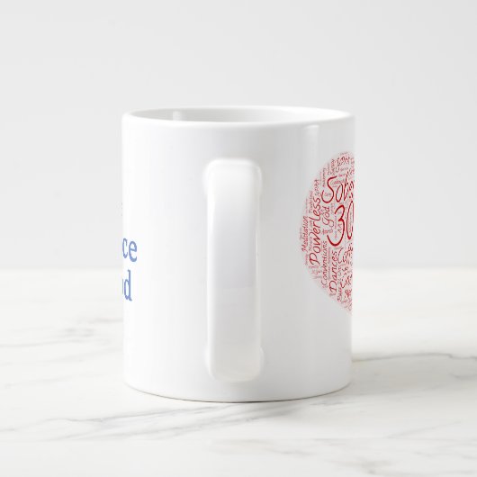 神の恵みによって30年 ジャンボコーヒーマグカップ (裏面)