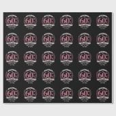 神の恵みによって60誕生日に踏み込む ラッピングペーパー (フラット)