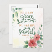 神の恵みによって ポストカード (正面/裏面)