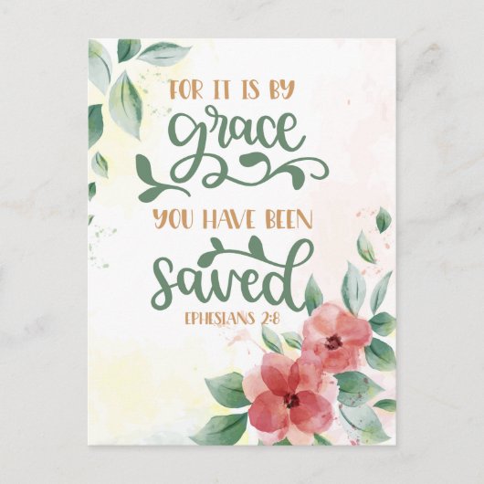 神の恵みによって ポストカード (正面)