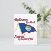 神の恵みによ救る誕生によって信じる ポストカード (スタンド正面)