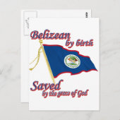 神の恵みによ救る誕生によって信じる ポストカード (正面/裏面)