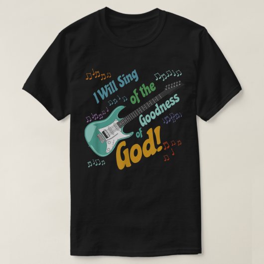 神の恵みに私は歌おう Tシャツ (デザイン正面)