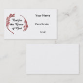 神の恵みのためにカードを呼ぶ コーリングカード (正面/裏面)