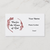 神の恵みのためにカードを呼ぶ コーリングカード (正面)