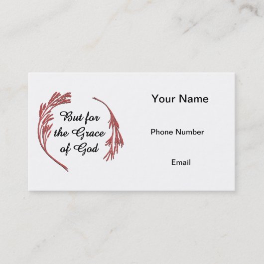 神の恵みのためにカードを呼ぶ コーリングカード (正面)