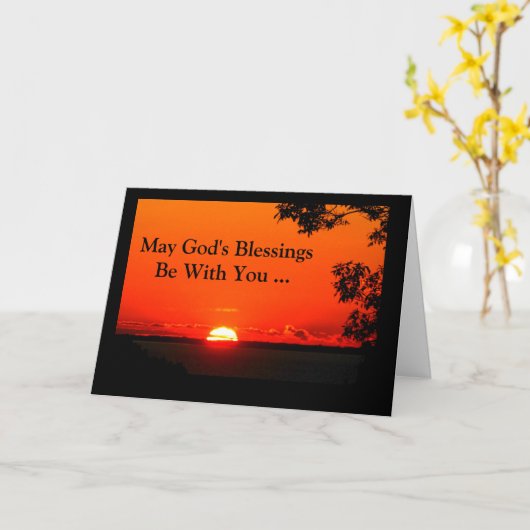 神の恵みはあなたとであるように確認カード カード (黄色い花)