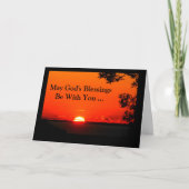 神の恵みはあなたとであるように確認カード カード (正面)