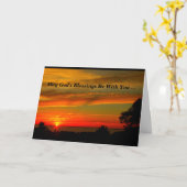 神の恵みはあなたと最初聖餐カードです カード (黄色い花)