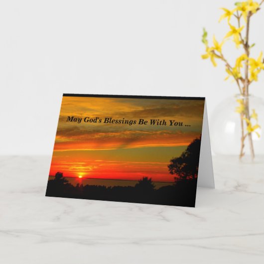 神の恵みはあなたと最初聖餐カードです カード (黄色い花)