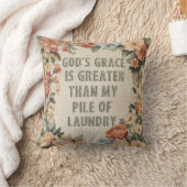 神の恵みは私素晴らしの洗濯物より クッション (ブランケット)