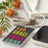 神の恵みゴールは信仰を感動的砕く キーホルダー (正面右)