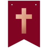 神の恵みバラ金ゴールドブルゴーニュ洗礼聖餐会 バンティングフラッグ (第1の旗)