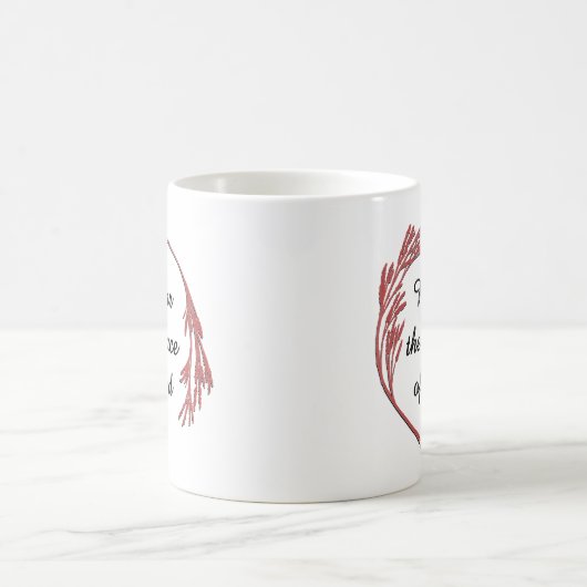 神の恵み回復スローガン感動的ことわざ コーヒーマグカップ (中央)