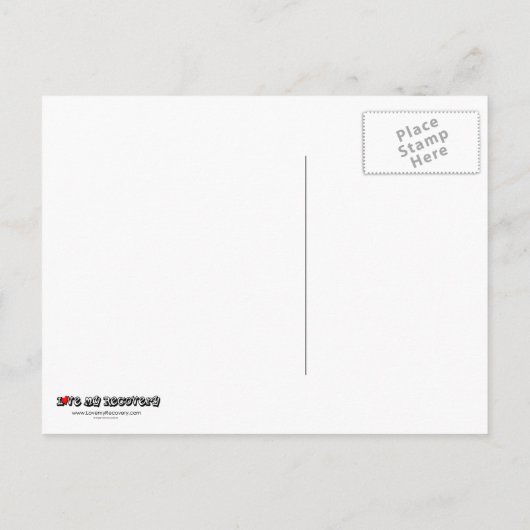 神の恵み回復スローガン感動的ことわざ ポストカード (裏面)