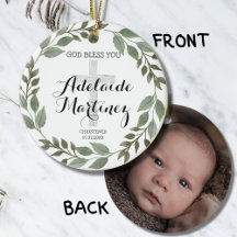 神の恵み《キリスト教》洗礼式や命名式バプティスグリーンボタニカル