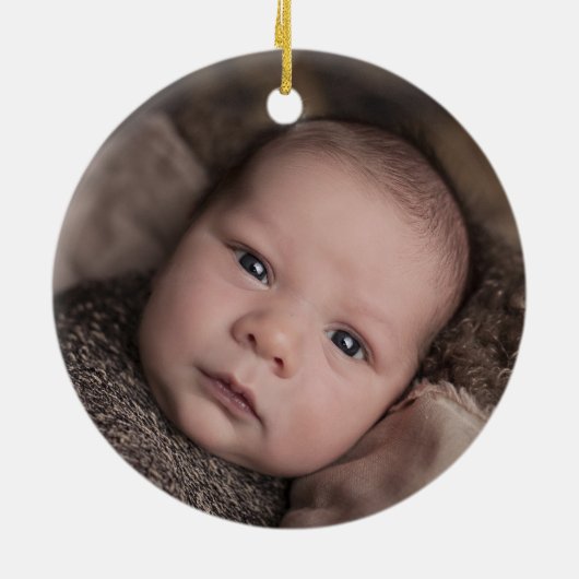 神の恵み《キリスト教》洗礼式や命名式バプティスグリーンボタニカル セラミックオーナメント (裏面)