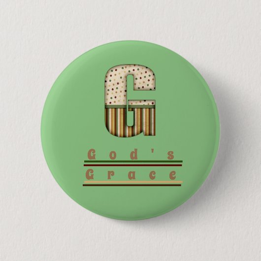 神の恵み 缶バッジ (正面)