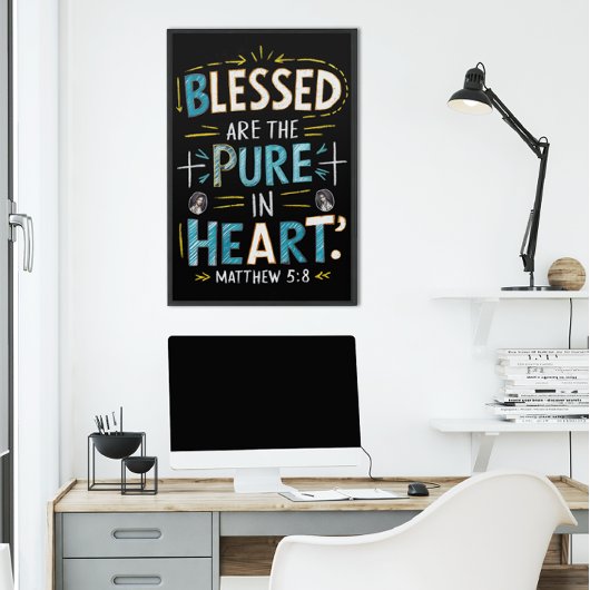 神の恵み：聖書の聖句のイルミネーション ポスター