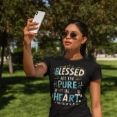 神の恵み：聖書の聖句のイルミネーション Tシャツ