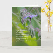 神の悔やみや弔慰カード(るりぢさ)の平和 カード (黄色い花)