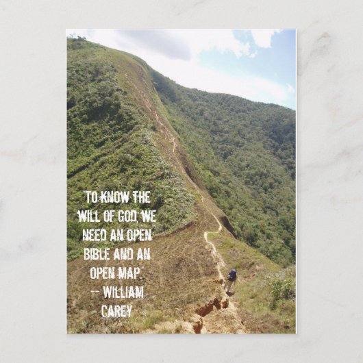 「神の意志を知るためにはがき ポストカード (正面)