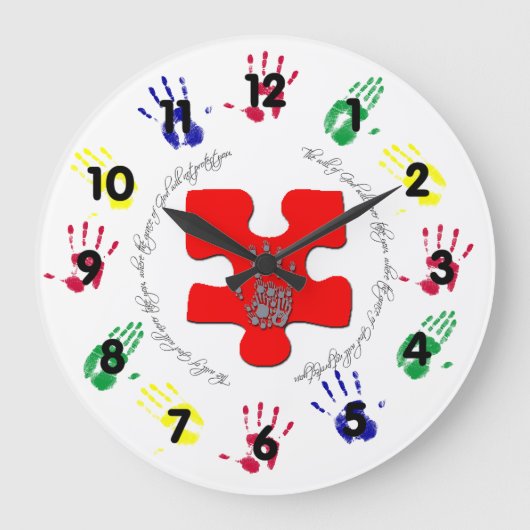 神の意志 ラージ壁時計 (正面)