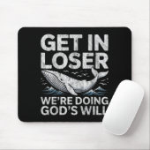 神の意思に従おう キリスト教聖書ユーモア マウスパッド (マウス)