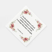 神の愚かさ1コリント人の聖書の聖句 スタンダードランチョンナプキン (角)